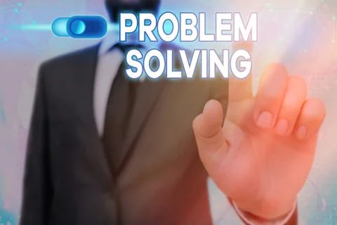 Conceptual hand writing showing Problem Solving. Business photo text having a 库存照片
