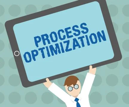 Conceptual hand writing showing Process Optimization. Business photo text Imp 库存插图
