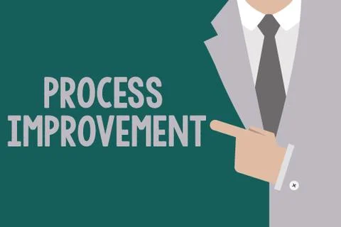 Conceptual hand writing showing Process Improvement. Business photo text Opti 스톡 일러스트