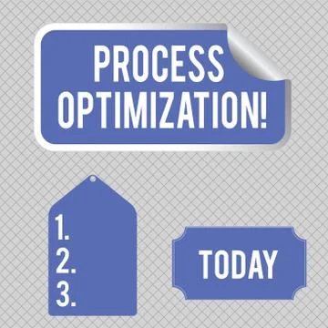 Conceptual hand writing showing Process Optimization. Business photo showcasing Stock Illustration