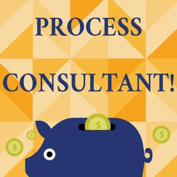 Conceptual hand writing showing Process Consultant. Business photo text someone 스톡 일러스트