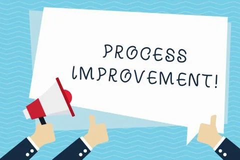 Conceptual hand writing showing Process Improvement. Business photo text ongoing 스톡 일러스트
