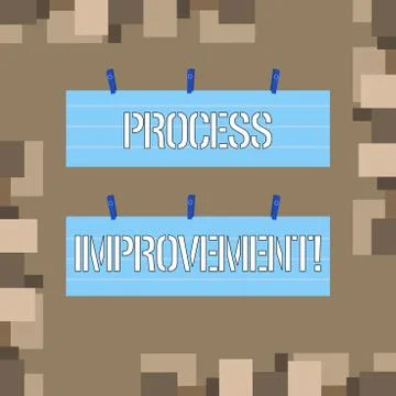 Conceptual hand writing showing Process Improvement. Business photo text ongoing 스톡 일러스트