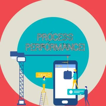 Conceptual hand writing showing Process Perforanalysisce. Business photo text Stock Illustration