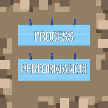 Conceptual hand writing showing Process Perforanalysisce. Business photo text Stock Illustration