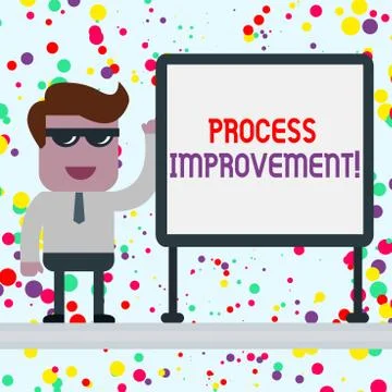 Conceptual hand writing showing Process Improvement. Business photo showcasing Stock Illustration