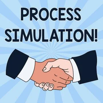 Conceptual hand writing showing Process Simulation. Business photo showcasing Stock Illustration