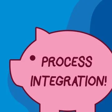 Conceptual hand writing showing Process Integration. Business photo text Stock Illustration