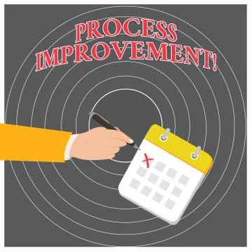Conceptual hand writing showing Process Improvement. Business photo text Stock Illustration