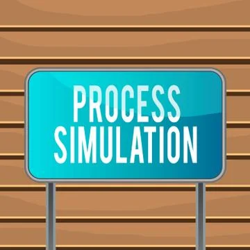 Conceptual hand writing showing Process Simulation. Business photo text Stock Illustration