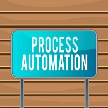 Conceptual hand writing showing Process Automation. Business photo text Stock Illustration