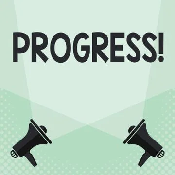 Conceptual hand writing showing Progress. Business photo text Development Growth 库存插图