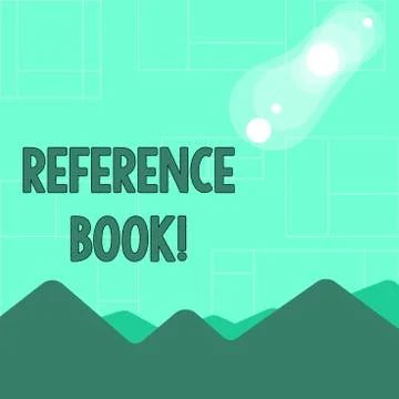 Conceptual hand writing showing Reference Book. Business photo text book to be Illustrazione stock