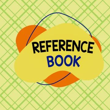 Conceptual hand writing showing Reference Book. Business photo showcasing book Illustrazione stock