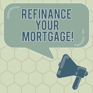 Conceptual hand writing showing Refinance Your Mortgage. Business photo text Ilustración de archivo