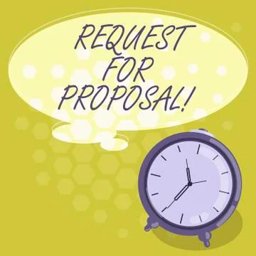 Conceptual hand writing showing Request For Proposal. Business photo showcasing Illustrazione stock