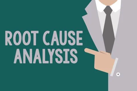 Conceptual hand writing showing Root Cause Analysis. Business photo text Method Stock Illustration
