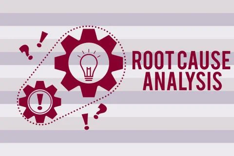 Conceptual hand writing showing Root Cause Analysis. Business photo text Meth イラスト素材