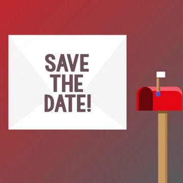 Conceptual hand writing showing Save The Date. Business photo text Systematized Stock Illustration