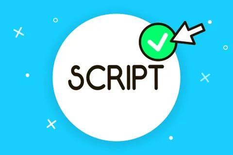 Conceptual hand writing showing Script. Business photo text handwriting as di 스톡 일러스트