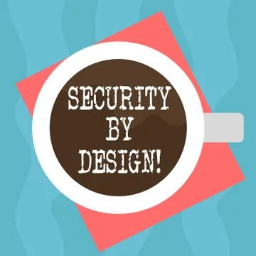 Conceptual hand writing showing Security By Design. Business photo showcasing イラスト素材