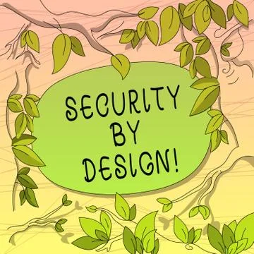 Conceptual hand writing showing Security By Design. Business photo showcasing イラスト素材