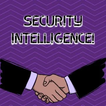 Conceptual hand writing showing Security Intelligence. Business photo text Stock Illustration
