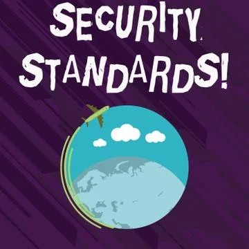 Conceptual hand writing showing Security Standards. Business photo showcasing Stock Illustration