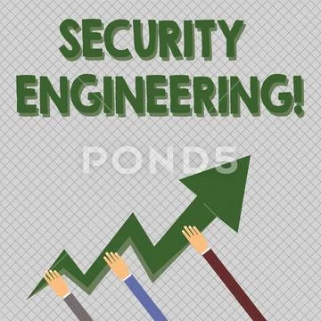 Conceptual hand writing showing Security Engineering. Business photo text focus Stock Illustration