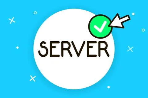 Conceptual hand writing showing Server. Business photo text computer program  Stock Illustration