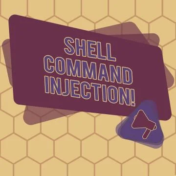 Conceptual hand writing showing Shell Comanalysisd Injection. Business photo Illustrazione stock