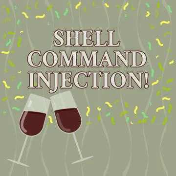 Conceptual hand writing showing Shell Comanalysisd Injection. Business photo Illustrazione stock