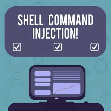 Conceptual hand writing showing Shell Comanalysisd Injection. Business photo Illustrazione stock