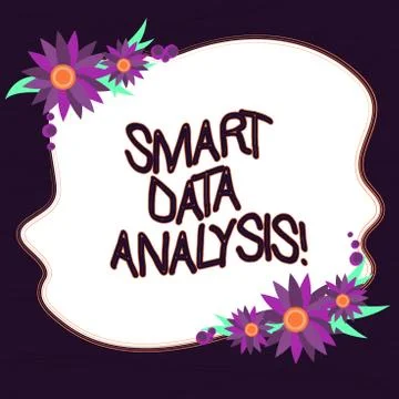 Conceptual hand writing showing Smart Data Analysis. Business photo text Illustrazione stock