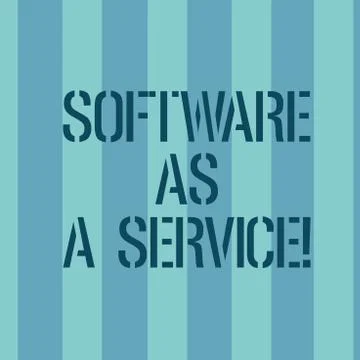 Conceptual hand writing showing Software As A Service. Business photo text イラスト素材