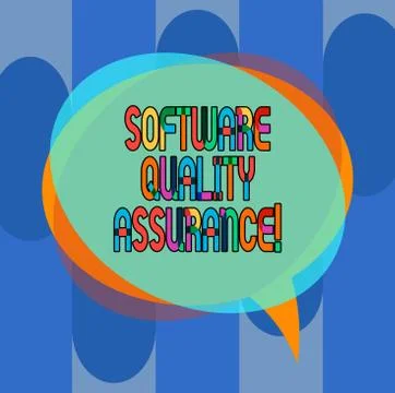 Conceptual hand writing showing Software Quality Assurance. Business photo Stock-Illustration