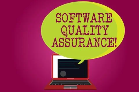 Conceptual hand writing showing Software Quality Assurance. Business photo text 스톡 일러스트