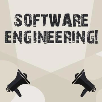 Conceptual hand writing showing Software Engineering. Business photo showcasing 库存插图