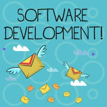 Conceptual hand writing showing Software Development. Business photo text Stock-Illustration