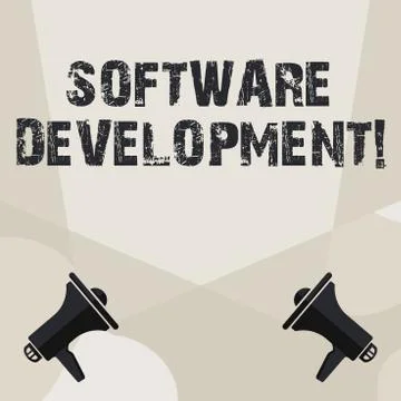 Conceptual hand writing showing Software Development. Business photo showcasing イラスト素材