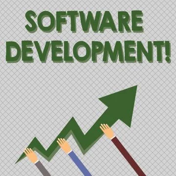 Conceptual hand writing showing Software Development. Business photo text 스톡 일러스트