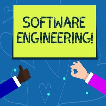 Conceptual hand writing showing Software Engineering. Business photo showcasing イラスト素材