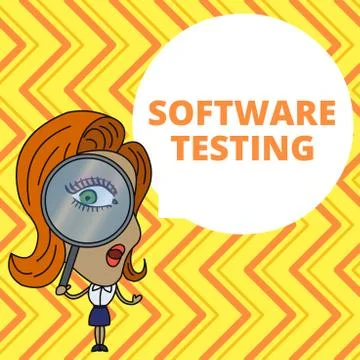 Conceptual hand writing showing Software Testing. Business photo showcasing 스톡 일러스트