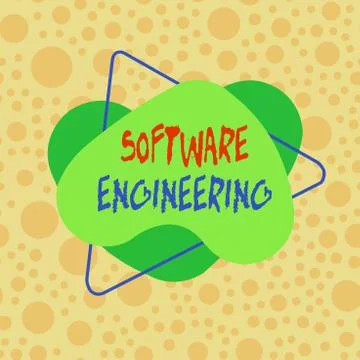 Conceptual hand writing showing Software Engineering. Business photo showcasing Stock Illustration