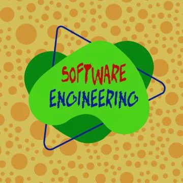 Conceptual hand writing showing Software Engineering. Business photo showcasing Stock Illustration