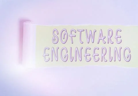 Conceptual hand writing showing Software Engineering. Business photo showcasing Stock Photos