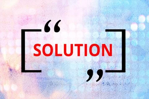 Conceptual hand writing showing Solution. Business photo text a means of solving Illustrazione stock