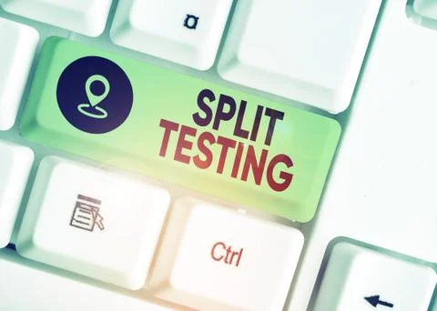 Conceptual hand writing showing Split Testing. Business photo text issuing the 写真素材