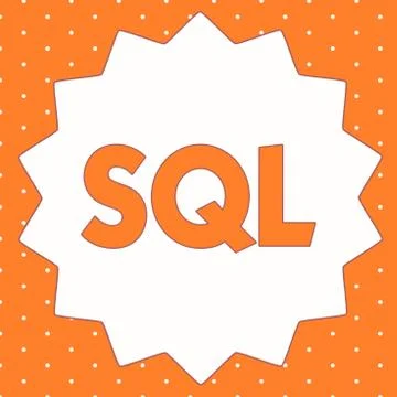 Conceptual hand writing showing Sql. Business photo showcasing A standard com Illustration