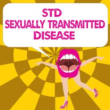 Conceptual hand writing showing Std Sexually Transmitted Disease. Business photo Stock Illustration